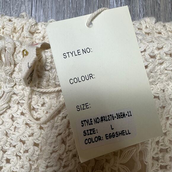 Raga Eggshell Cream Boho Shorts - Picture 4 of 5